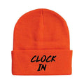 Clock In Beanie - Safety Orange