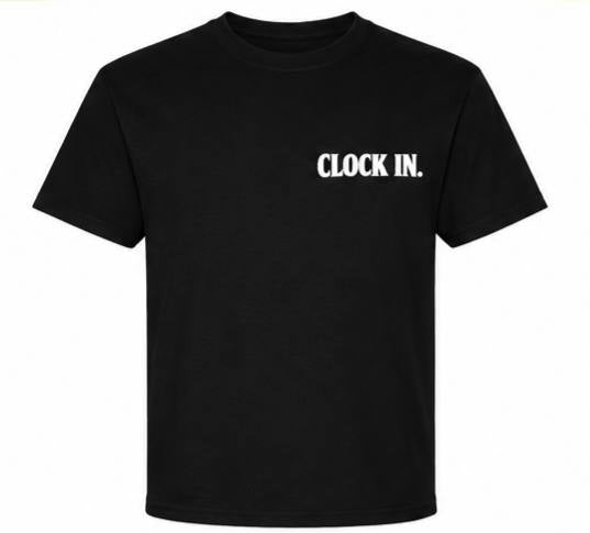 Nobody's Coming Tee - Black - Clock In Front