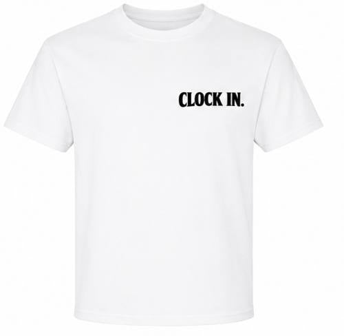 Nobody's Coming Tee - White - Clock In Front