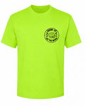 Show Up & Do The Work Tee - Safety Green